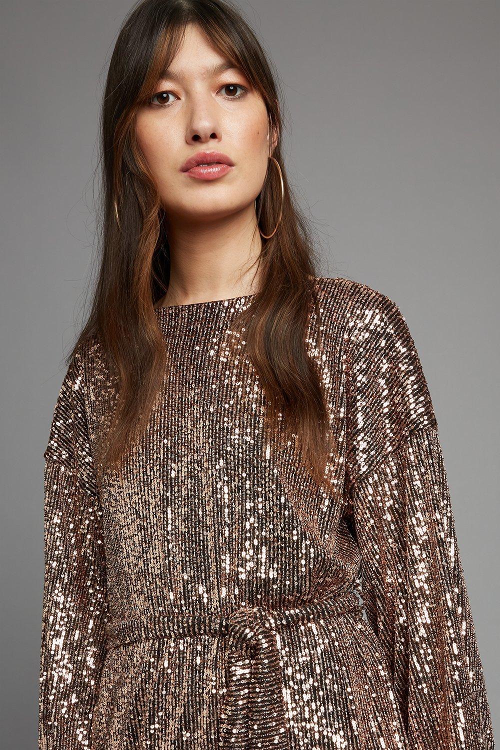 Dorothy perkins shop rose gold dress